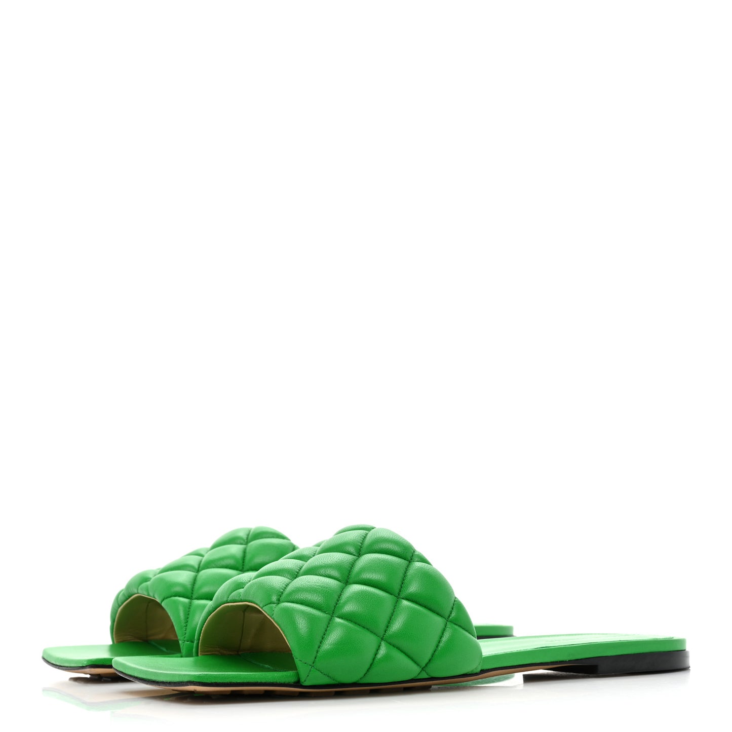 Nappa Matelasse Padded Flat Sandals 40 Parakeet 40 Parakeet
