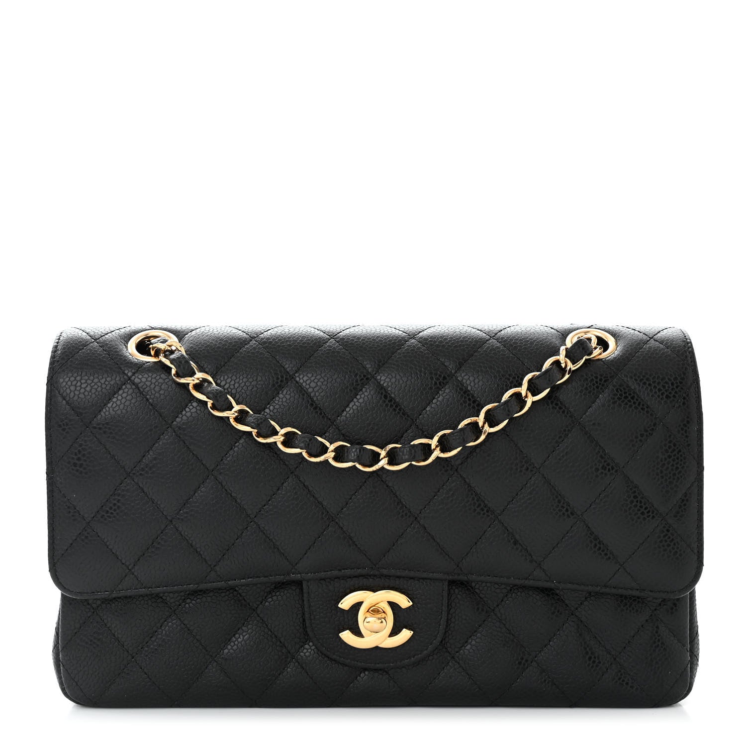 Chanel Caviar Quilted Medium Double Flap Black 1 of 11