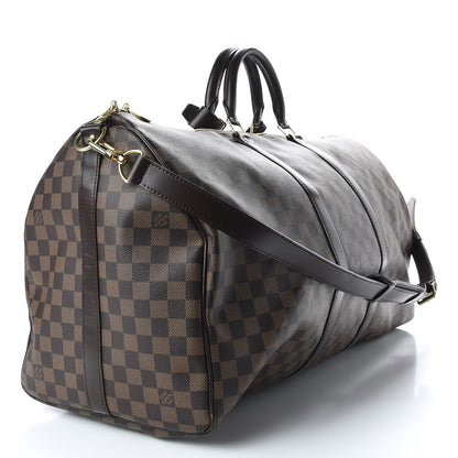 Louis Vuitton Damier Ebene Keepall Bandouliere 55 2 of 8