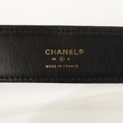 Chanel Lambskin CC Belt 80 32 Black 6 of 7