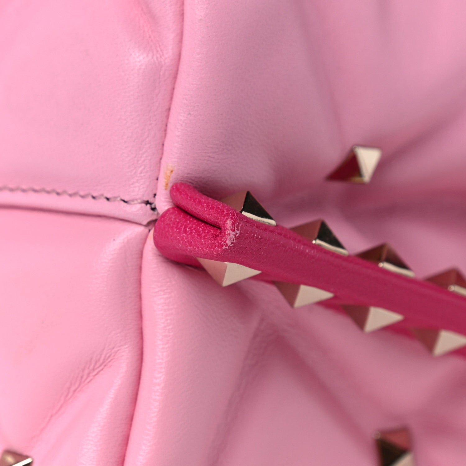 Valentino Garavani Nappa Medium Candystud Top Handle Bag Absolute Disco Pink 9 of 27