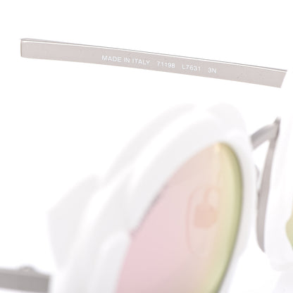 Chanel Round Camellia Sunglasses 71198 White 7 of 8