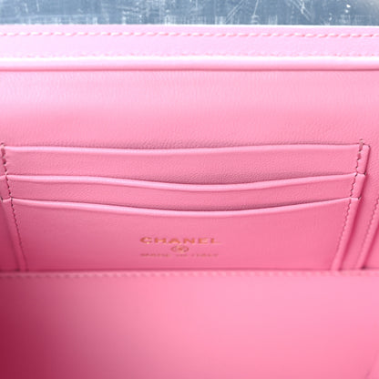 Chanel Caviar Quilted Sweetheart Vanity Case Pink 11 of 14
