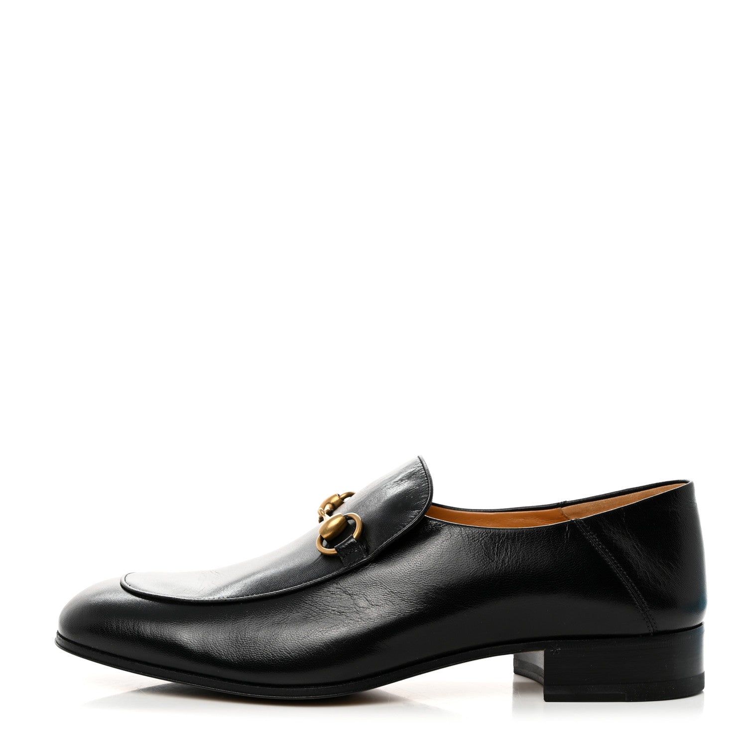 Gucci Goatskin Mens Horsebit Loafers 9.5 Black 1 of 9