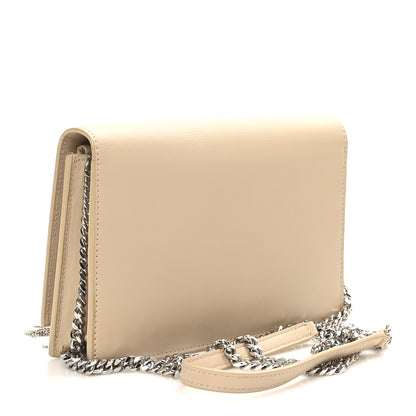 Saint Laurent Smooth Calfskin Classic Monogram Kate Tassel Chain Wallet Nude Powder 3 of 11