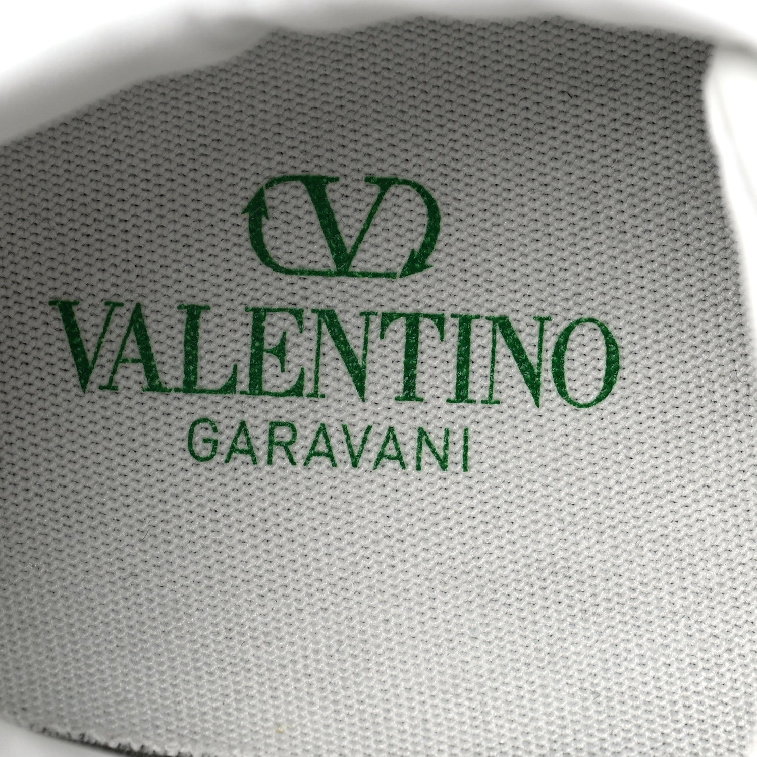 Valentino Garavani Bio-Based Vegan Leather Womens Rockstud Open for a Change Sneakers 40 White English Green 7 of 8