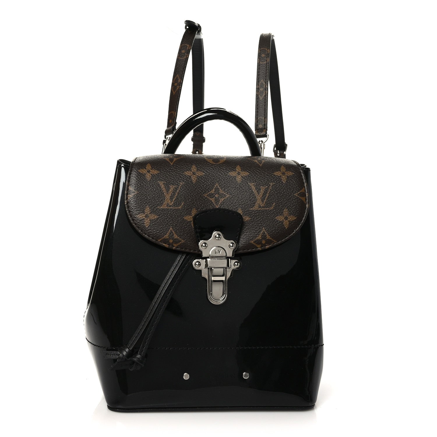 Louis Vuitton Patent Monogram Hot Springs Backpack Black 1 of 9