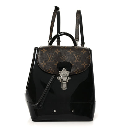 Louis Vuitton Patent Monogram Hot Springs Backpack Black 1 of 9