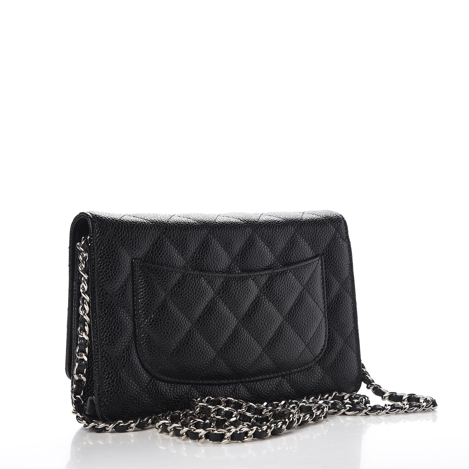 Chanel Caviar Quilted Wallet On Chain WOC Black 3 of 8