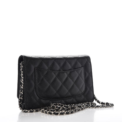 Chanel Caviar Quilted Wallet On Chain WOC Black 3 of 8