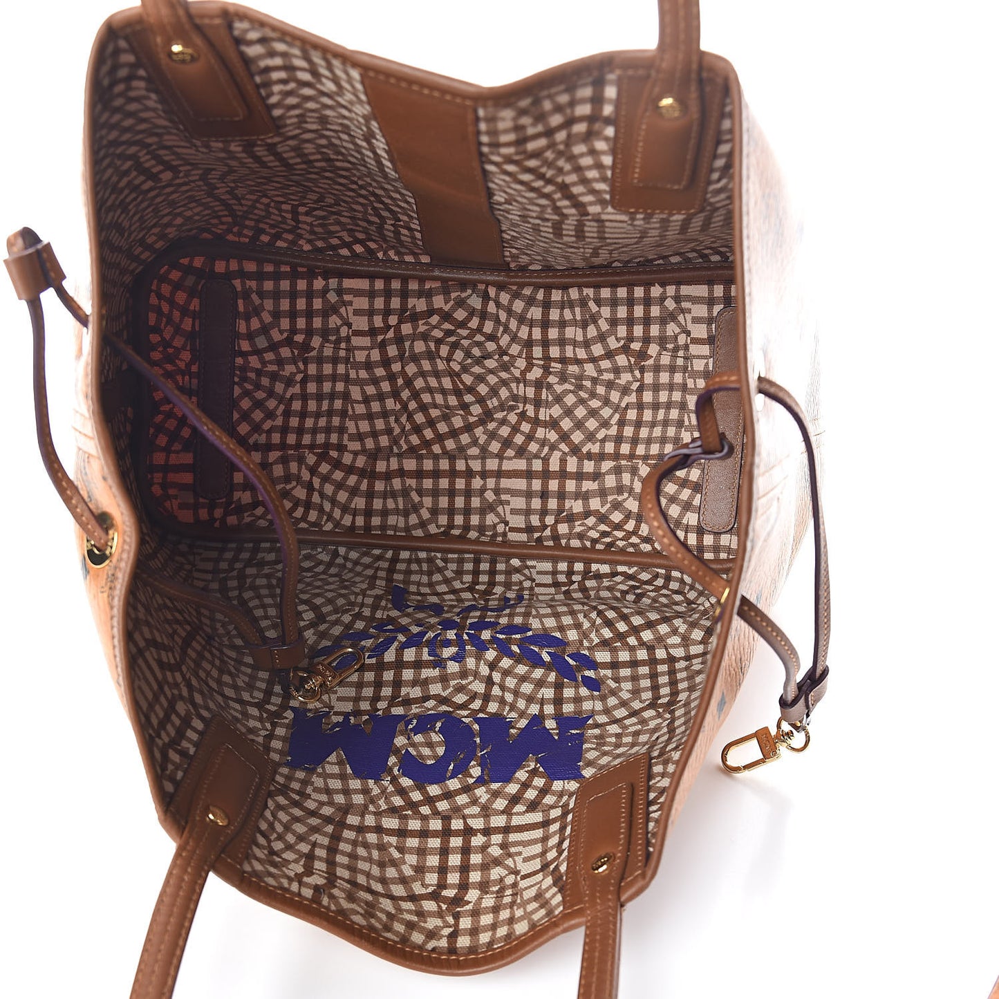 Visetos Medium Liz Reversible Shopper Tote Cognac