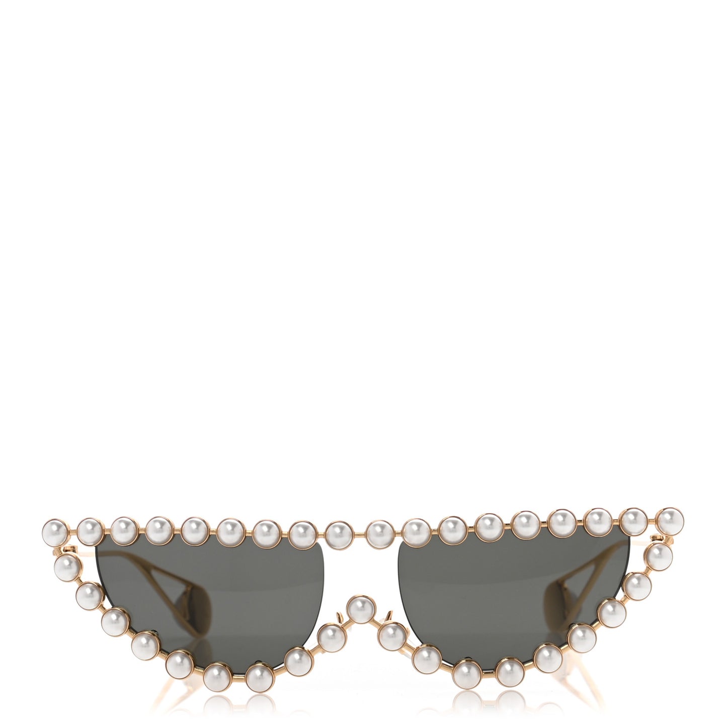 Metal Pearl Cat Eye Sunglasses GG0364S Gold