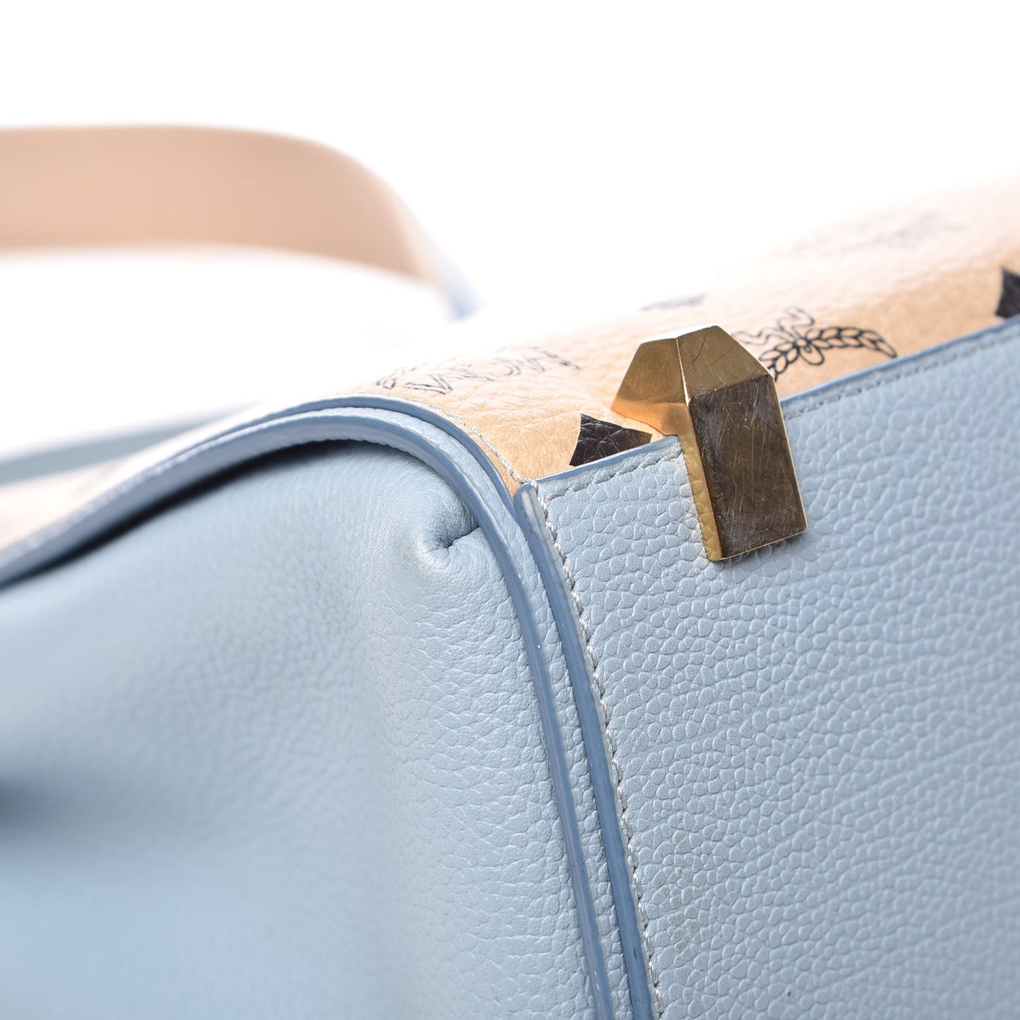 Visetos Small Corina Shoulder Bag Beige Sky Blue