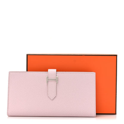 Hermes Epsom Bearn Gusset Wallet Mauve Pale 9 of 9