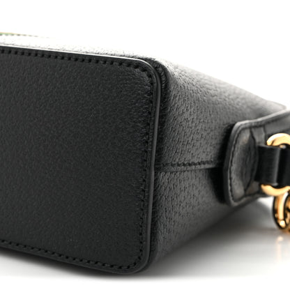 Gucci Calfskin GG Web Small Ophidia Dome Shoulder Bag Black 10 of 10