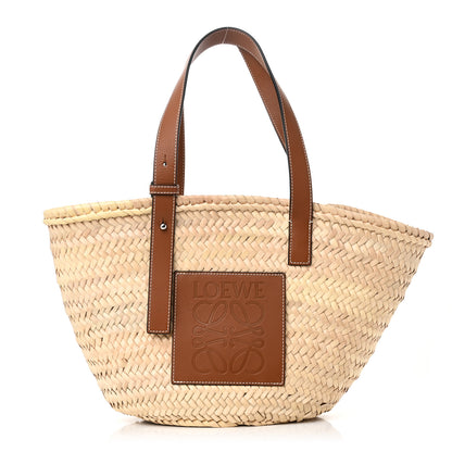 Loewe Raffia Basket Tote Bag Natural Tan 1 of 9