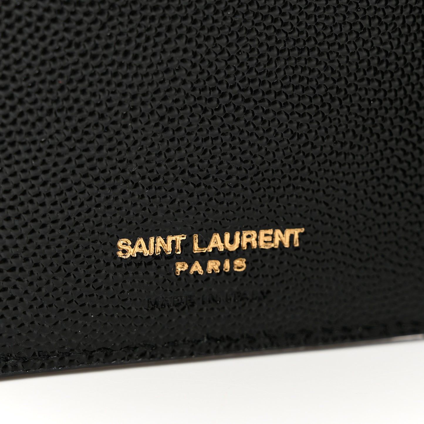 Grain De Poudre Matelasse Chevron Monogram Zipped Two-Part Wallet Black