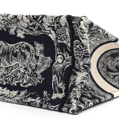 Christian Dior Canvas Embroidered Small Dioriviera Toile De Jouy Book Tote Blue 9 of 9