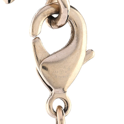 Chanel CC Crystal Square Pendant Lock Choker Necklace Gold 5 of 5