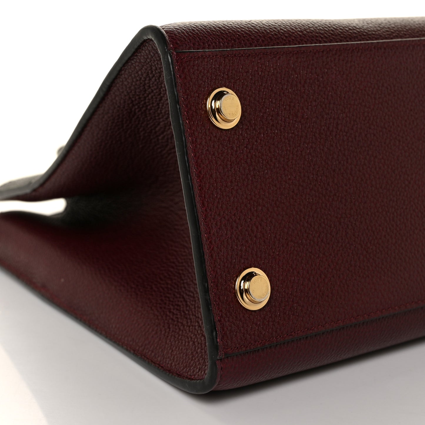 Calfskin City Steamer MM Burgundy Black