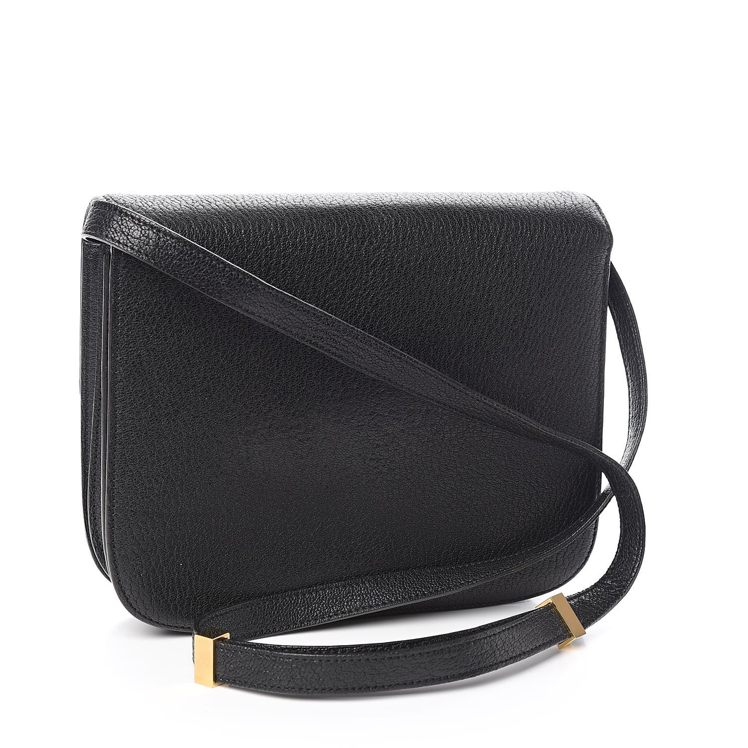 Celine Goatskin Medium Classic Box Flap Bag Black 3 of 12