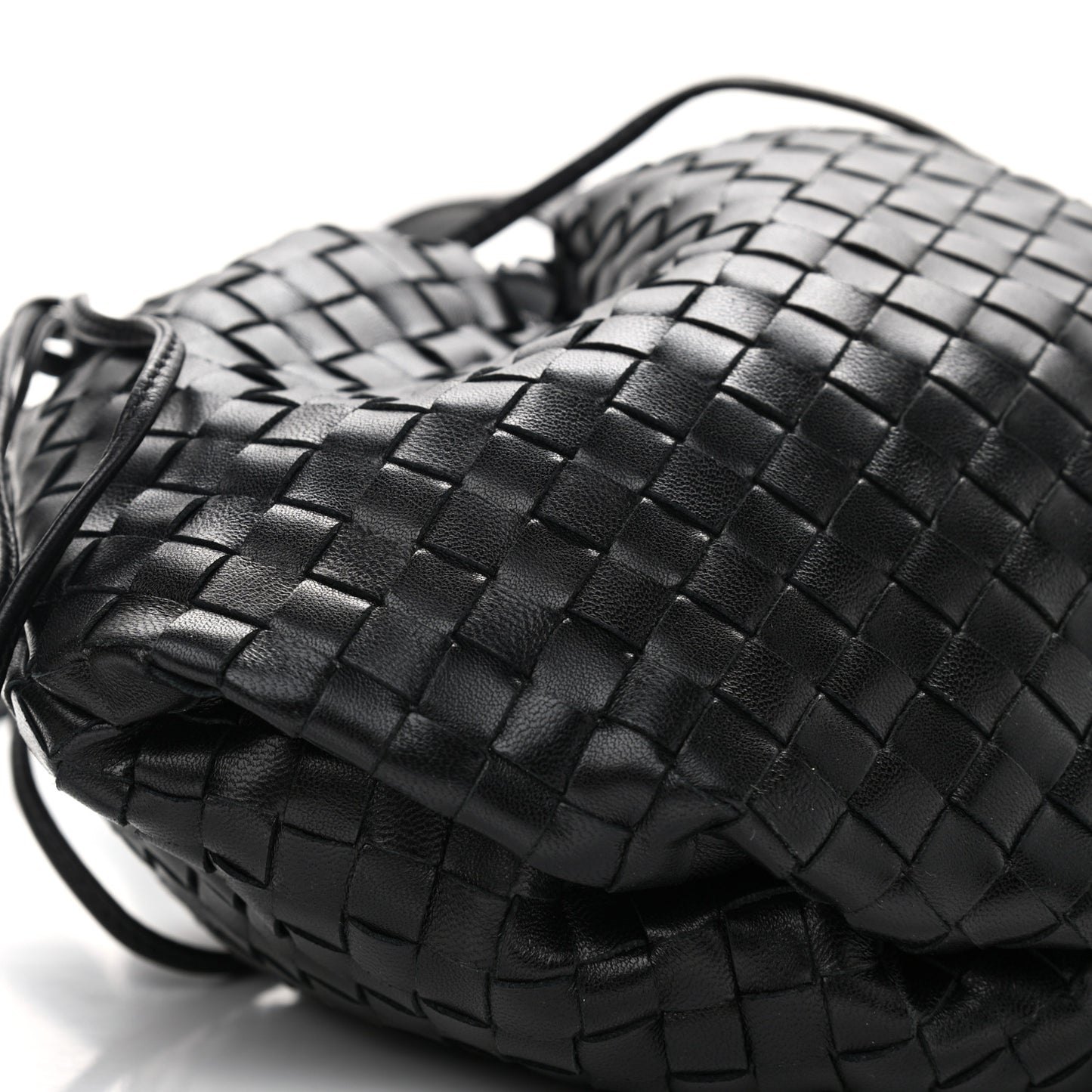 Nappa Intrecciato Small Bulb Black