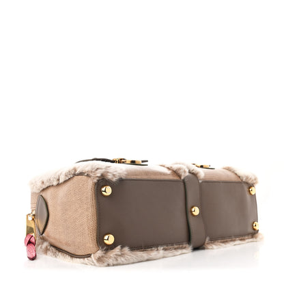 Marc Jacobs Chinchilla Fur Lizard Venetia Satchel Streak 4 of 11