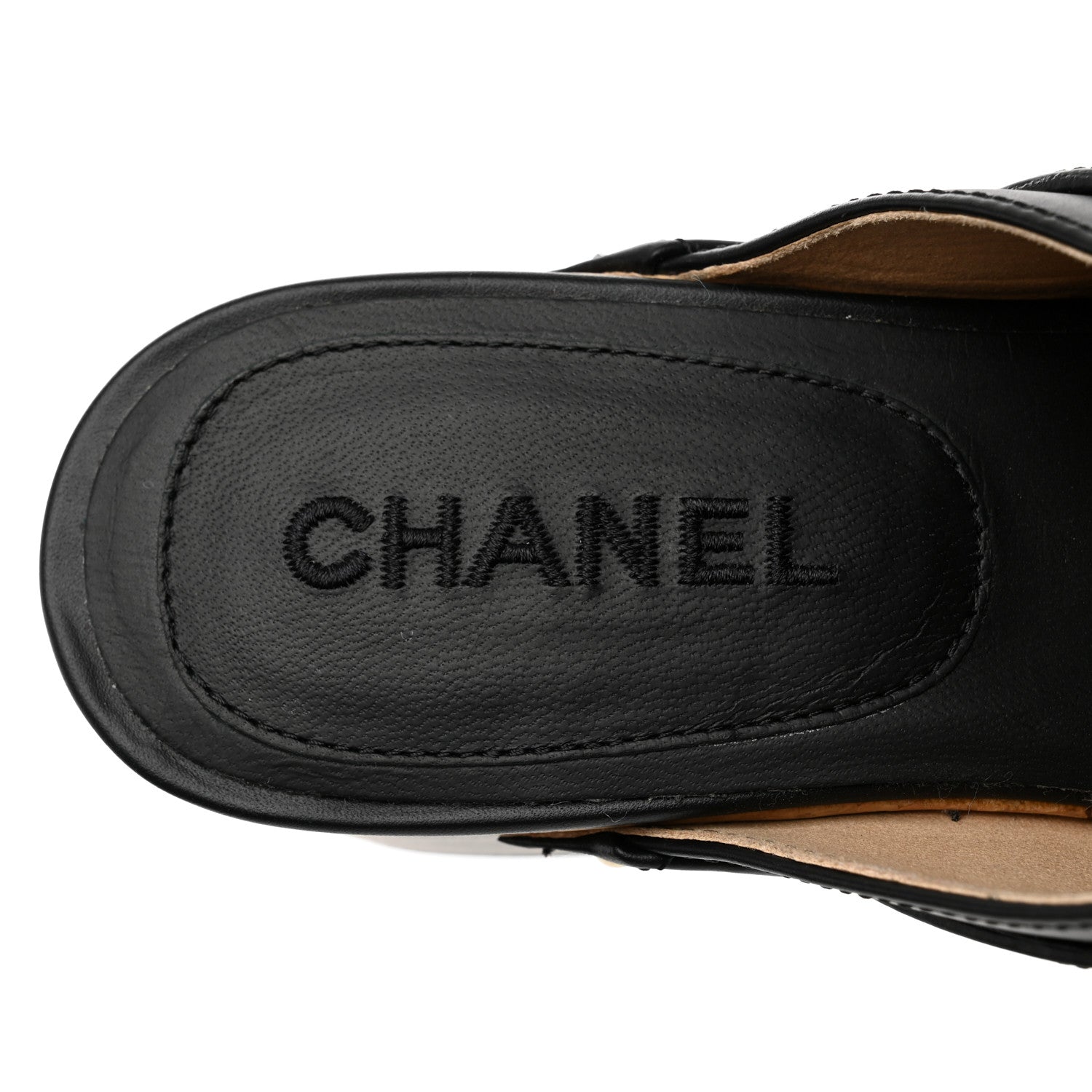 Chanel Calfskin CC Turn Lock Clogs 38 Black 6 of 9