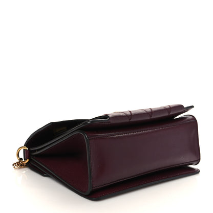 Givenchy Goatskin Quilted Small GV3 Shoulder Bag Aubergine 4 of 9