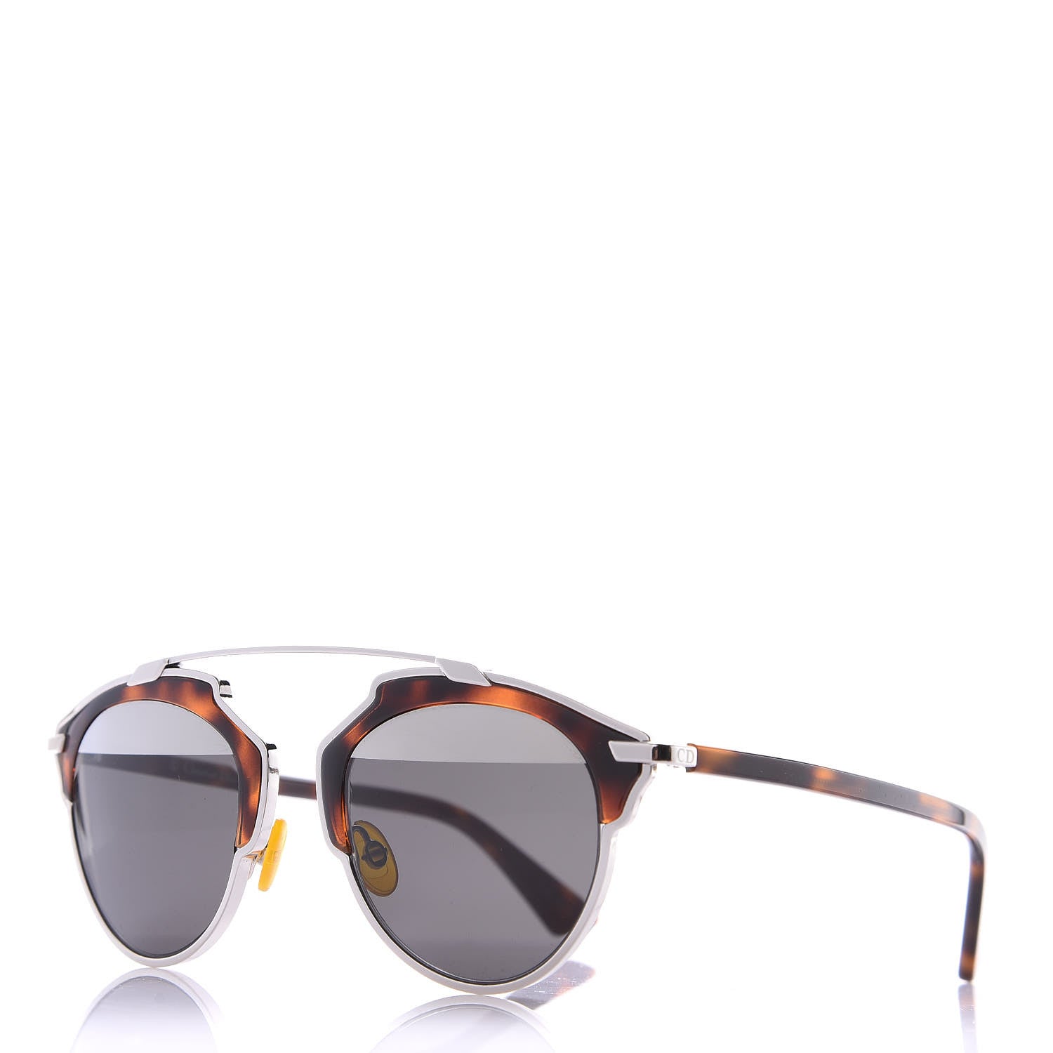 Christian Dior So Real Sunglasses Palladium Havana 1 of 10