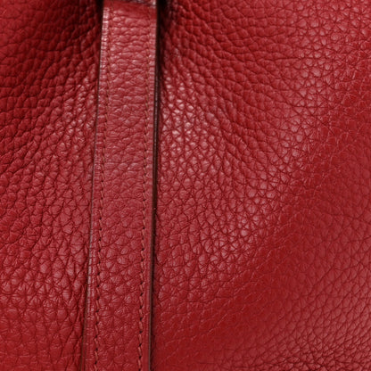 Hermes Taurillon Clemence Picotin Lock 18 PM Rouge Garance 8 of 10