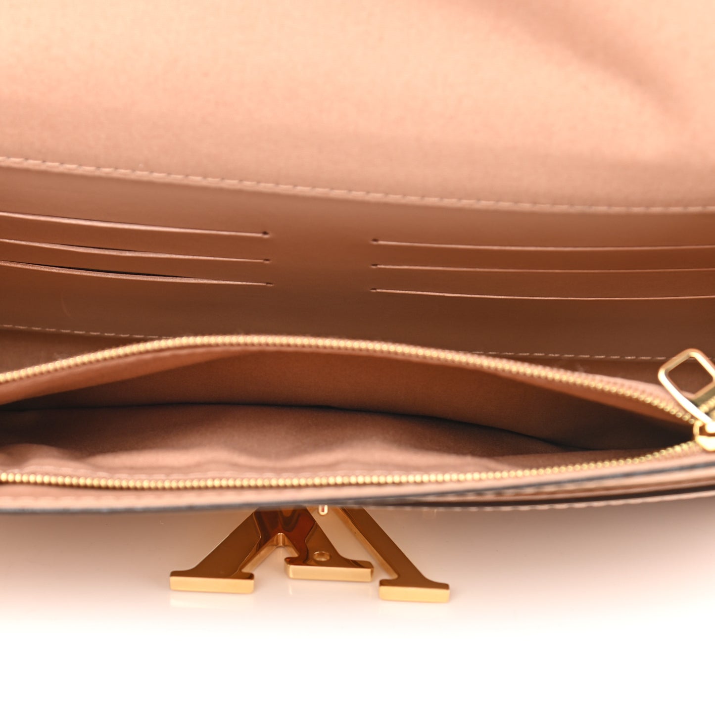 Patent Louise Clutch Nude