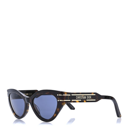 Christian Dior Acetate DiorSignature B7I Sunglasses Dark Havana Blue 1 of 8