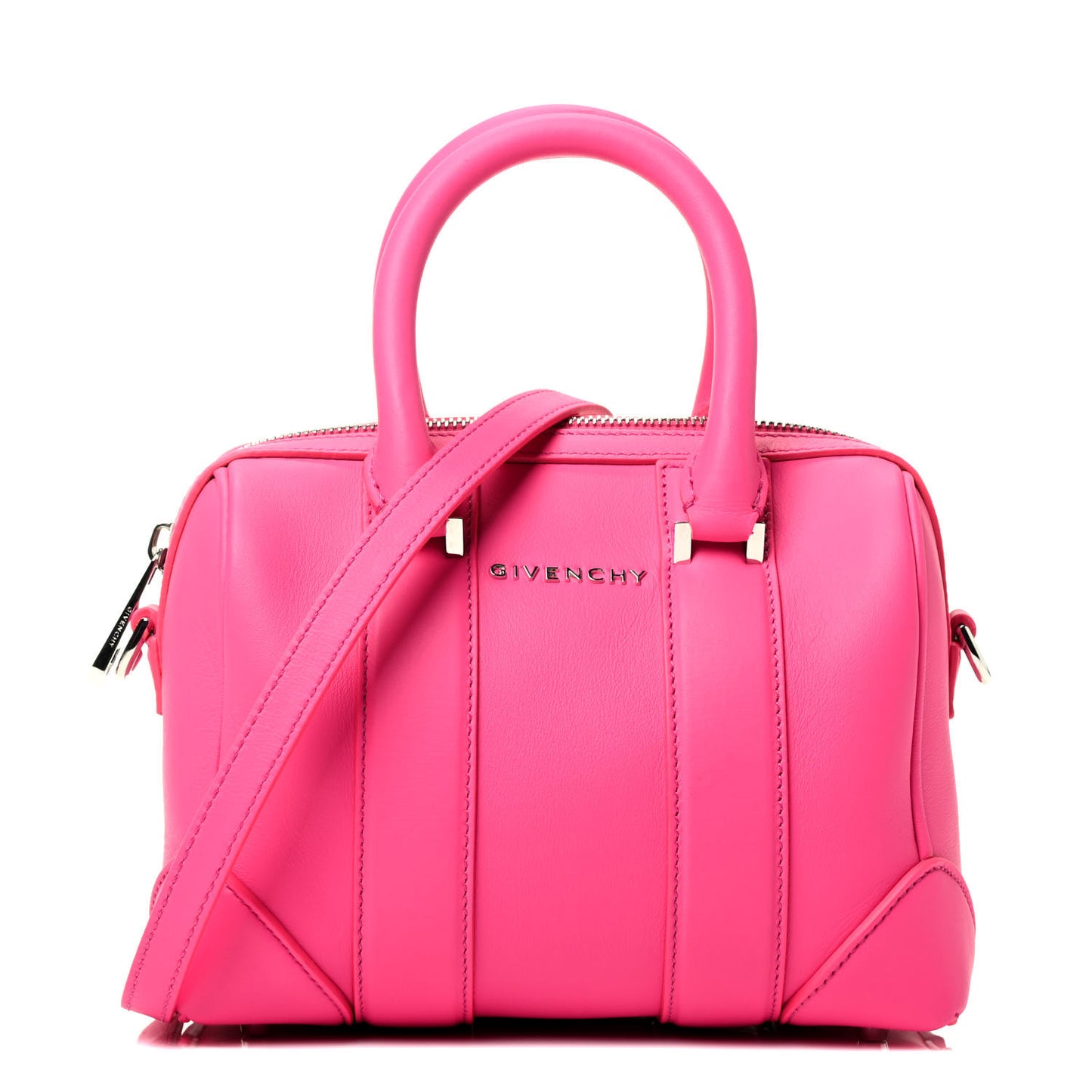 Calfskin Micro Lucrezia Hot Pink