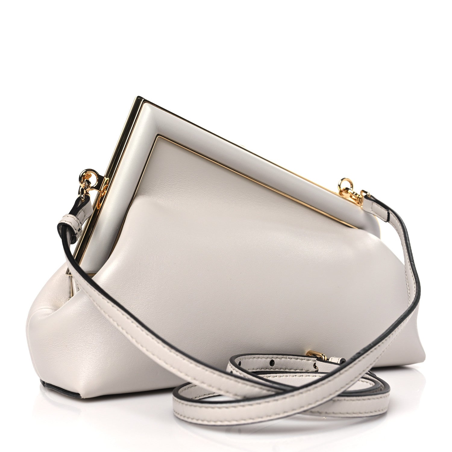 Fendi Shiny Nappa Small Fendi First Ghiaia 3 of 9