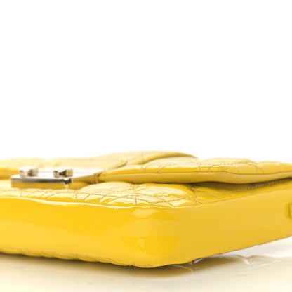 Christian Dior Patent Cannage New Lock Pouch Yellow 10 of 14