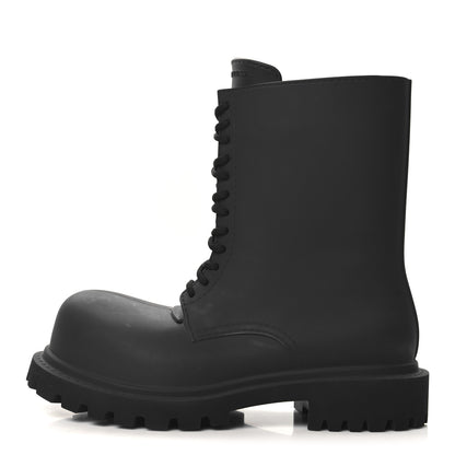 Balenciaga Rubber Mens Steroid Lace Up Boots 11 Black 1 of 9