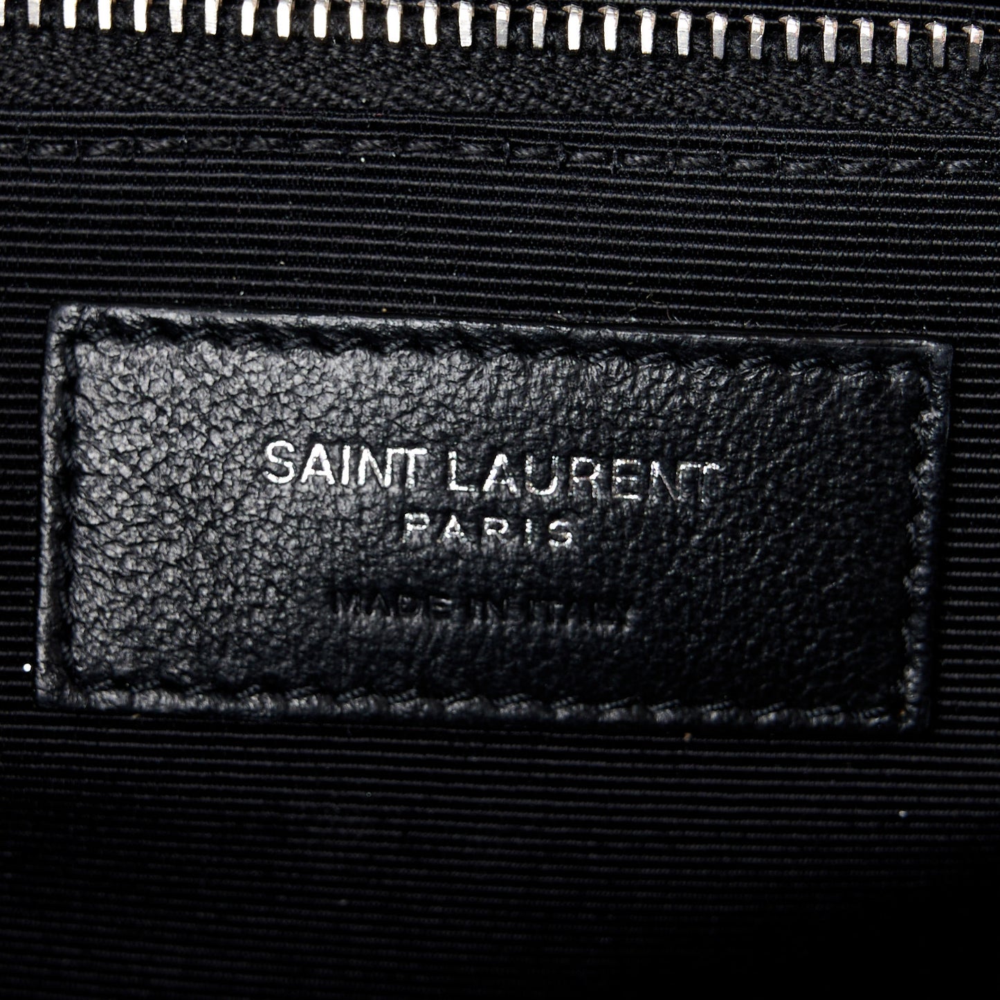 Grain De Poudre Textured Mixed Matelasse Large Triquilt Monogram Satchel Black