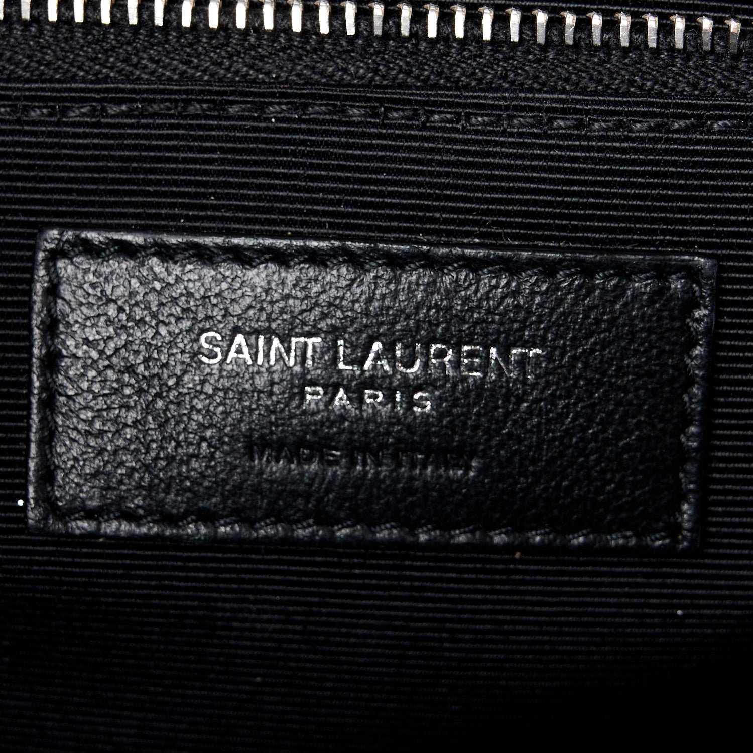 Saint Laurent Grain De Poudre Textured Mixed Matelasse Large Triquilt Monogram Satchel Black 7 of 11