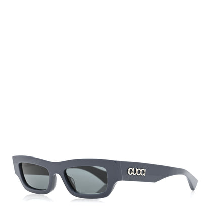 Gucci Acetate Rectangular Frame Sunglasses GG1839S Blue 1 of 7