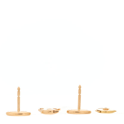 Hermes 18K Rose Gold TPM Farandole Stud Earrings 3 of 4
