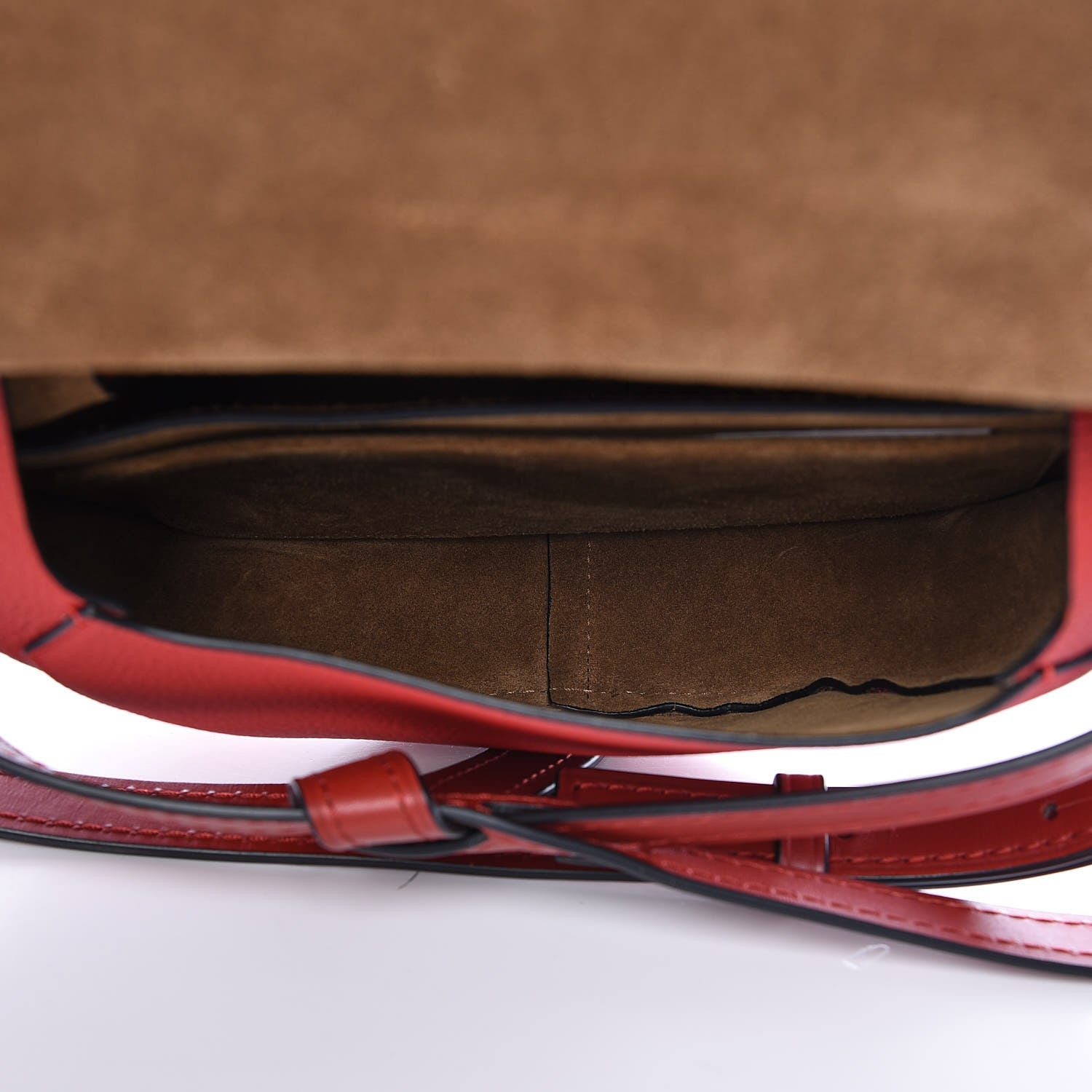 Loewe Soft Grain Calfskin Small Gate Crossbody Bag Scarlet Red Burnt Red 5 of 9