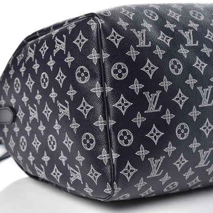 Louis Vuitton Monogram Upside Down Keepall Bandouliere 50 Ink 8 of 12