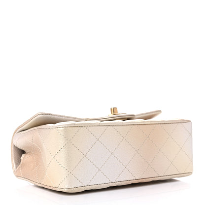 Chanel Metallic Goatskin Quilted Mini Rectangular Flap Gold 4 of 10
