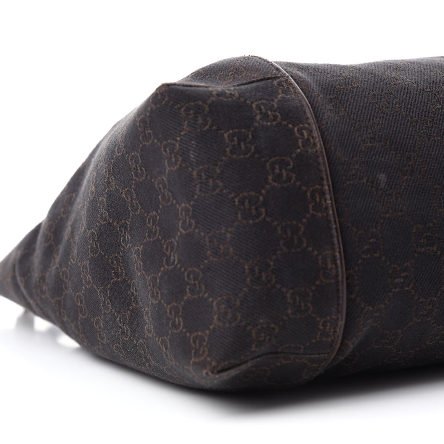Gucci Canvas Monogram Shoulder Bag Brown 6 of 14