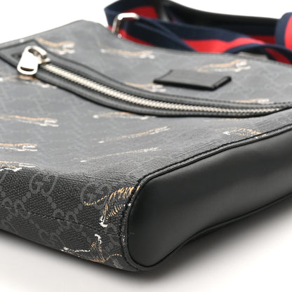 Gucci GG Supreme Monogram Tigers Web Messenger Bag Black Multicolor 10 of 10