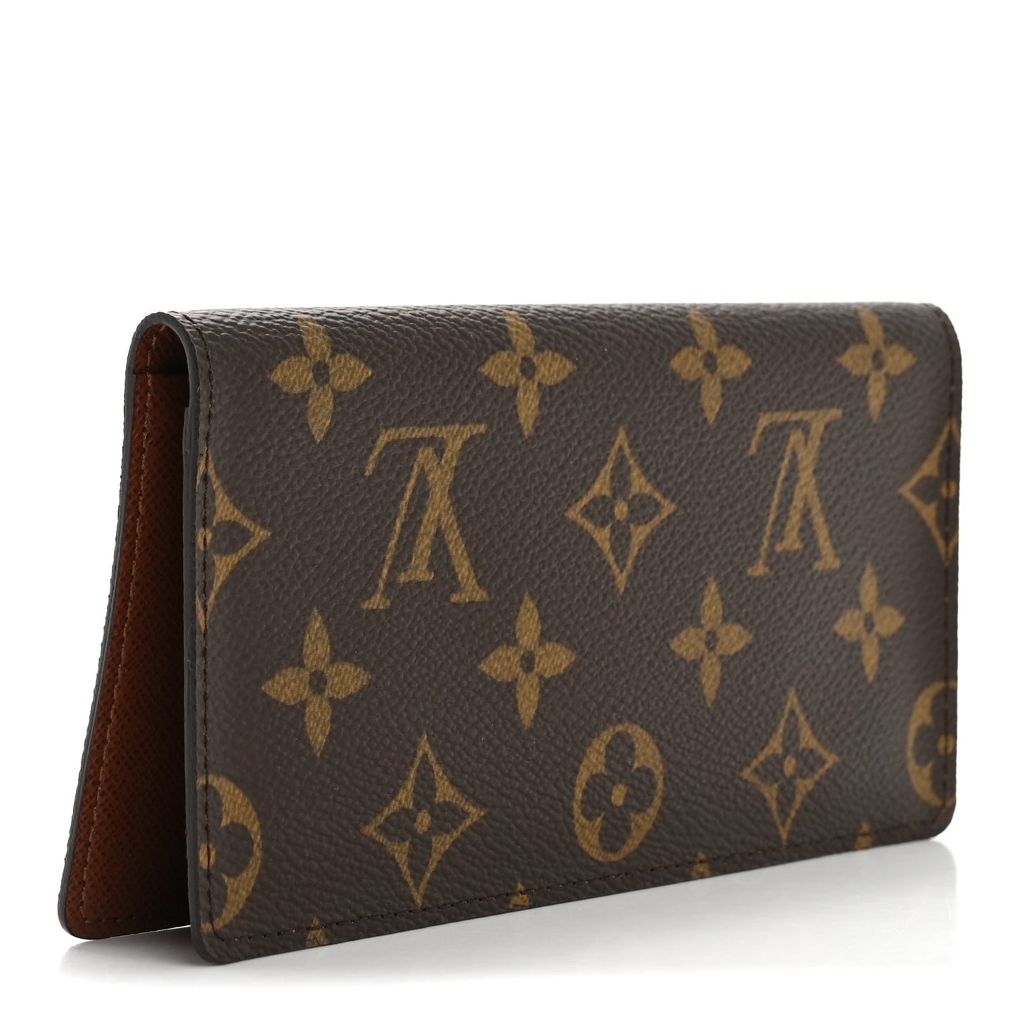 Monogram Simple Checkbook Holder Wallet Cover