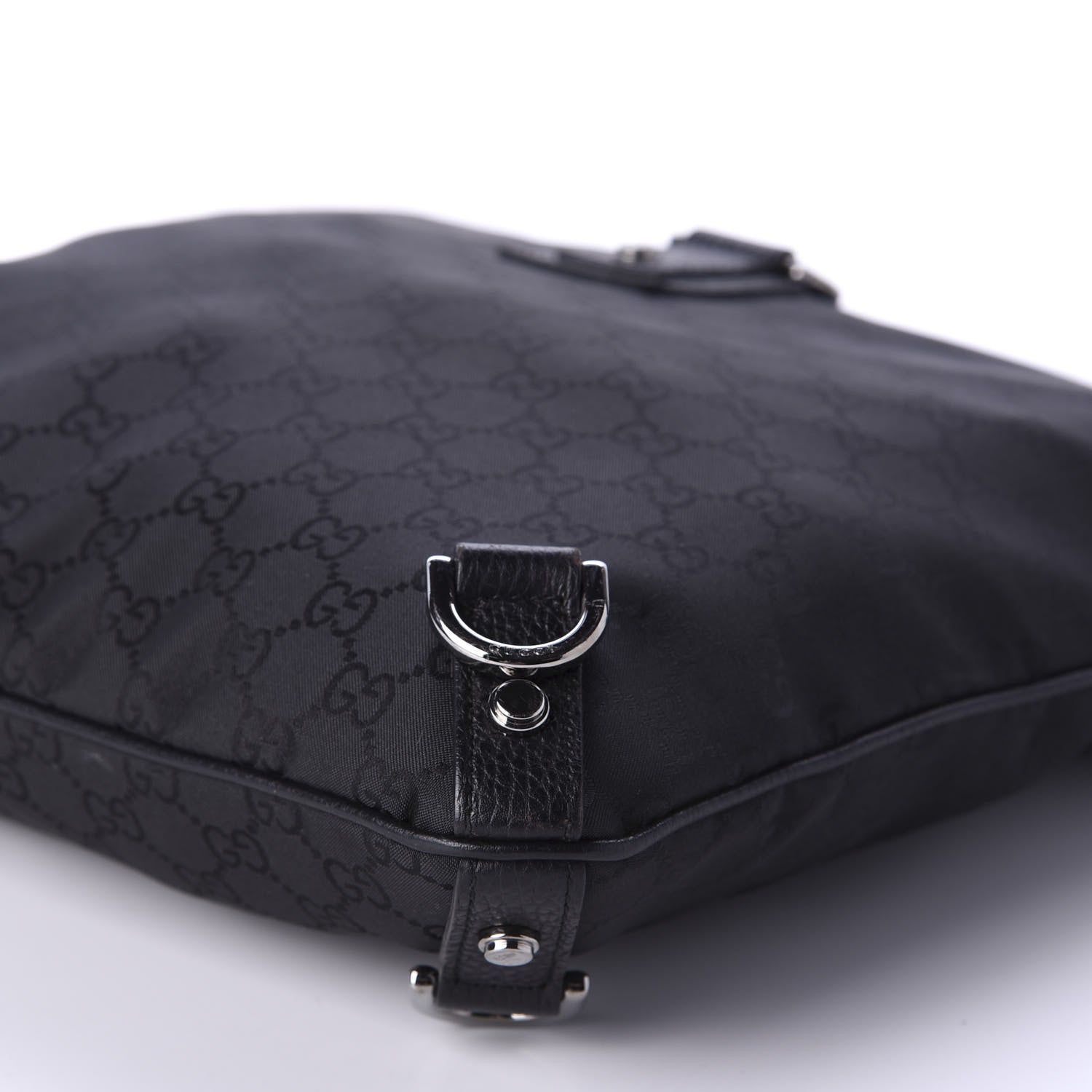 Gucci Monogram Abbey Messenger Bag Black 7 of 10
