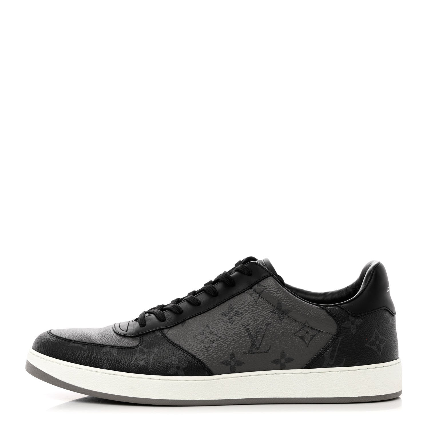 Louis Vuitton Reverse Monogram Eclipse Mens Rivoli Sneakers 10.5 Black 1 of 11