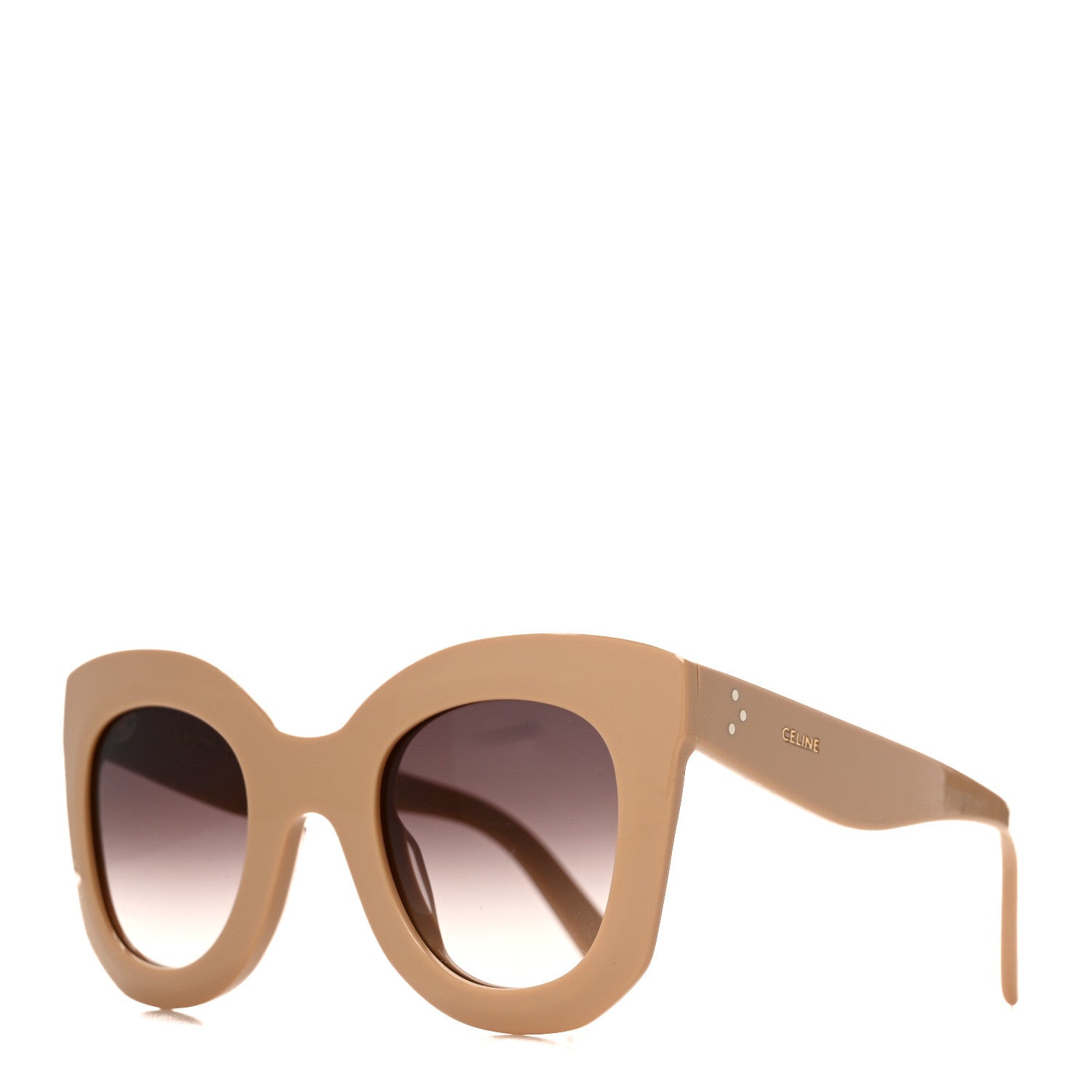 Celine Acetate Cat Eye Sunglasses CL4005IN Beige 1 of 6